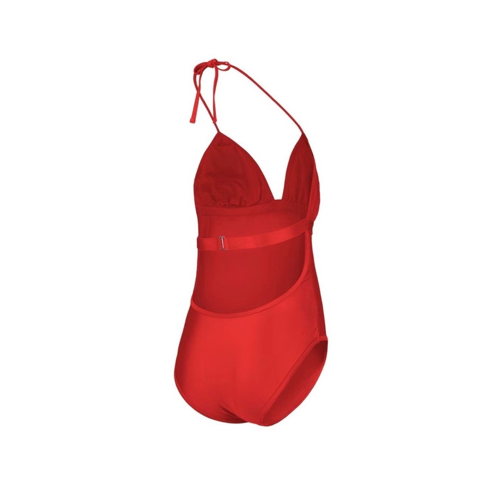 NFL Team Apparel Tampa Bay Buccaneers Red Halter One Piece Swimsuit NWT M - Picture 3 of 11